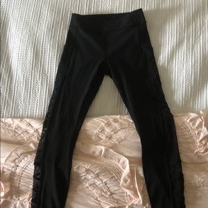 Black Mesh Lululemon Legging